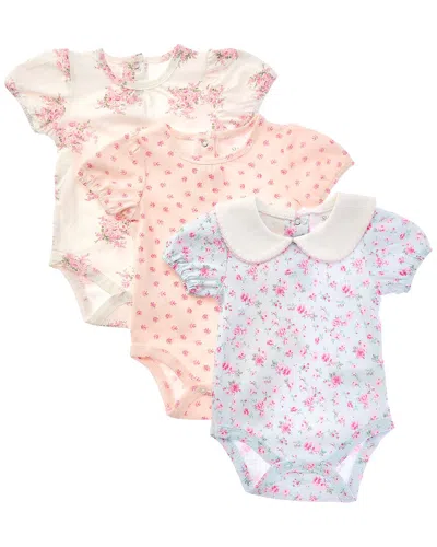 Shabby Chic Kids' 3pk Bodysuits In Multi