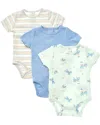 Shabby Chic 3pk Bodysuits In Multi