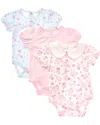 Shabby Chic 3pk Bodysuits In Multi