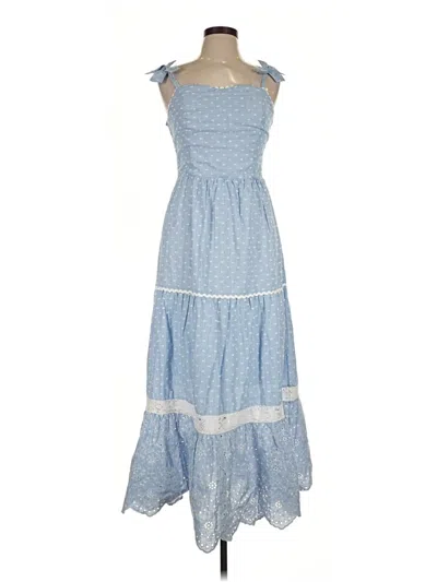 Pre-owned Shabby Chic Casual Dress In Blue