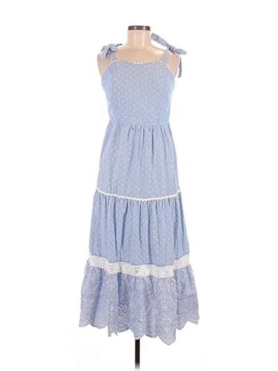 Pre-owned Shabby Chic Casual Dress In Blue
