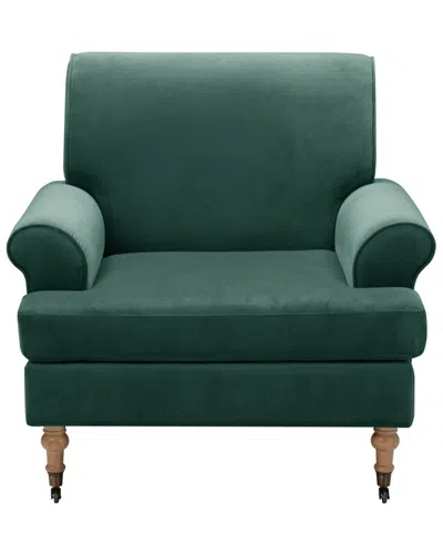 Shabby Chic Jaclyn Accent Chair In Green