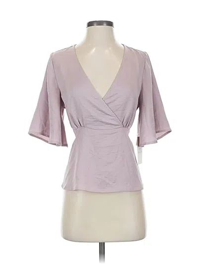 Pre-owned Shabby Chic Short Sleeve Blouse In Purple