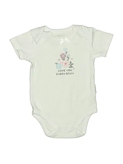 Pre-owned Shabby Chic Babies' Short Sleeve Onesie In White