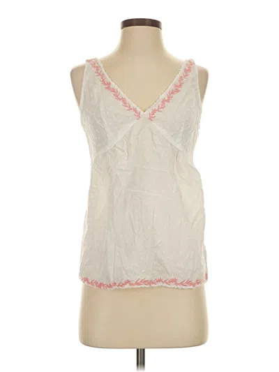 Pre-owned Shabby Chic Sleeveless Blouse In White