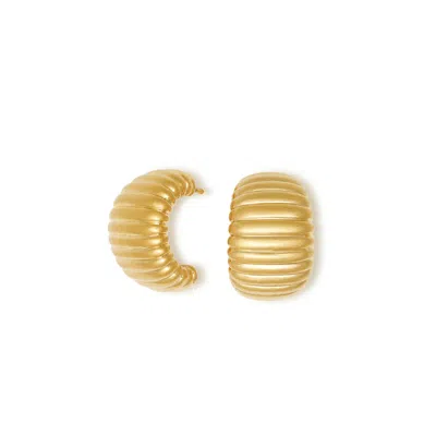 Shabella Nyc Women's Bold French Earrings Gold