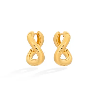 Shabella Nyc Women's Bold Twirl Earrings Gold