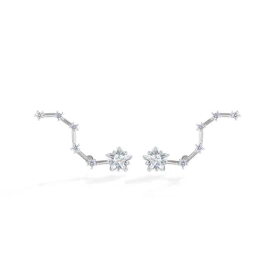 Shabella Nyc Women's Constellation Earrings Silver