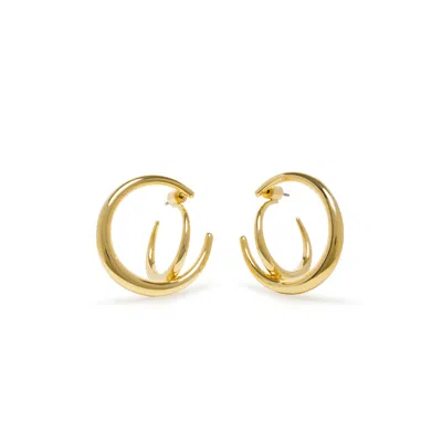 Shabella Nyc Women's Dimensional Hoops Gold