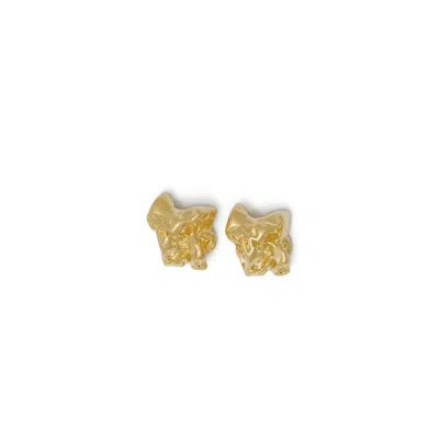 Shabella Nyc Women's Gold Mini Crinkle Earrings