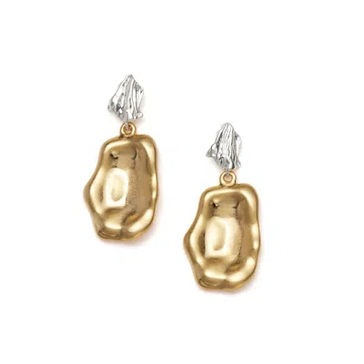 Shabella Nyc Women's Gold / Silver Mixed Vintage Drop Earrings In Multi