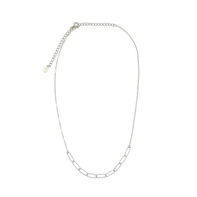 Shabella Nyc Women's Mini Chain Necklace Silver