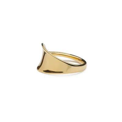 Shabella Nyc Women's Moon Adjustable Ring Gold