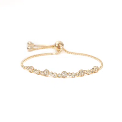 Shabella Nyc Women's Multi-circle Adjustable Bracelet Gold
