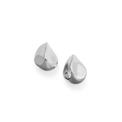 Shabella Nyc Women's Sculptural Drop Earrings Silver