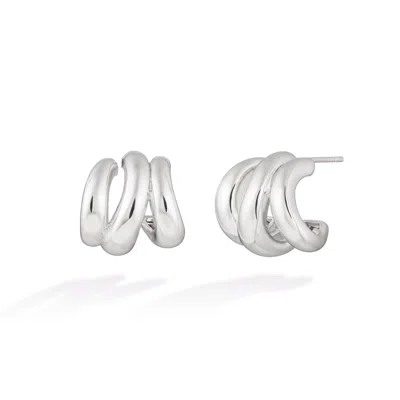 Shabella Nyc Women's Trezzi Earrings Silver
