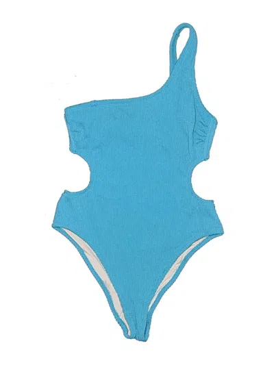 Pre-owned Shade & Shore Bodysuit In Blue