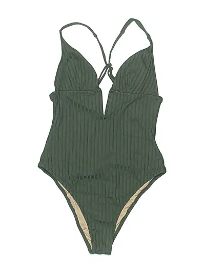 Pre-owned Shade & Shore Bodysuit In Green