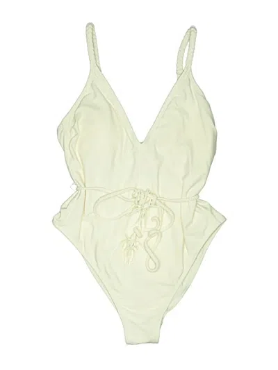 Pre-owned Shade & Shore Bodysuit In White