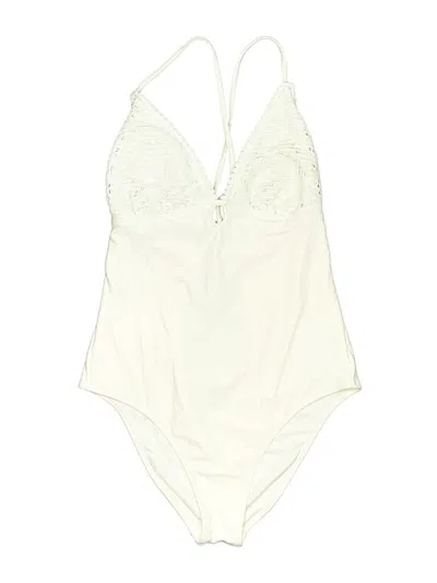 Pre-owned Shade & Shore Bodysuit In White