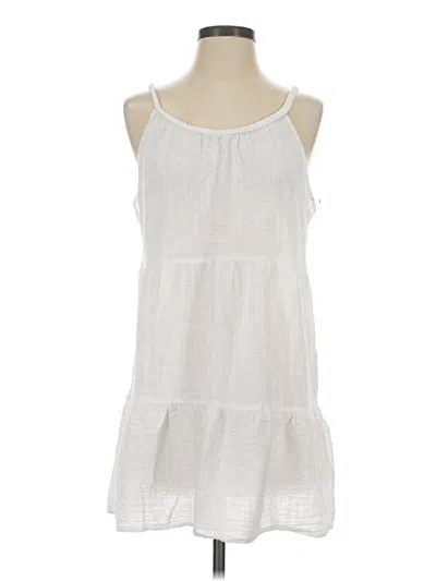 Pre-owned Shade & Shore Casual Dress In White