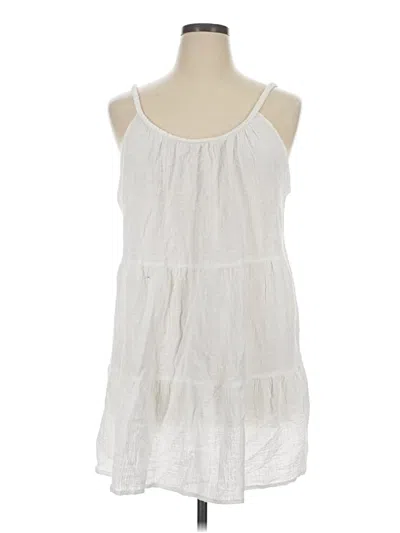 Pre-owned Shade & Shore Casual Dress In White