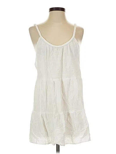 Pre-owned Shade & Shore Casual Dress In White