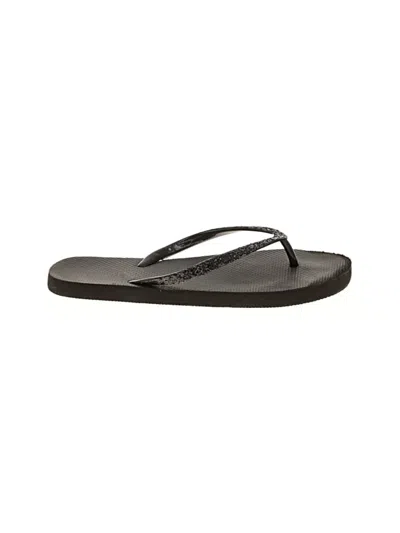 Pre-owned Shade & Shore Flip Flops In Black
