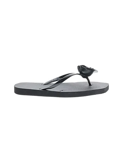 Pre-owned Shade & Shore Flip Flops In Black