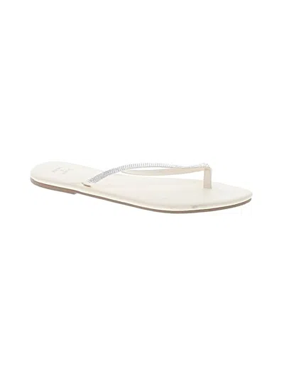 Pre-owned Shade & Shore Flip Flops In Ivory