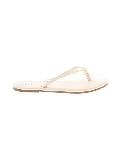 Pre-owned Shade & Shore Flip Flops In Ivory