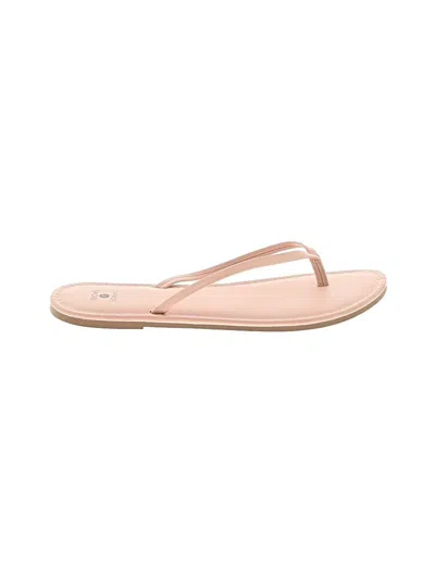 Pre-owned Shade & Shore Flip Flops In Tan