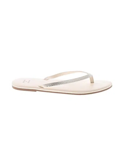 Pre-owned Shade & Shore Flip Flops In White