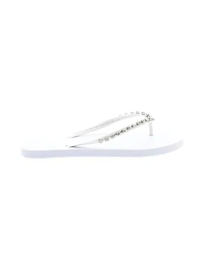 Pre-owned Shade & Shore Flip Flops In White