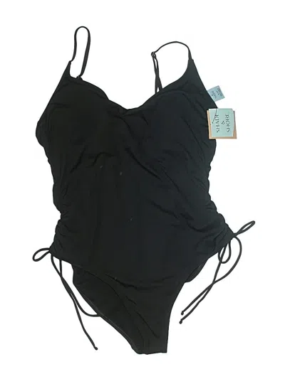 Pre-owned Shade & Shore One Piece Swimsuit In Black