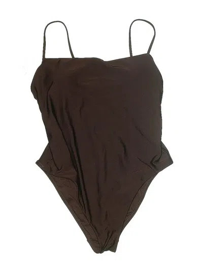 Pre-owned Shade & Shore One Piece Swimsuit In Brown