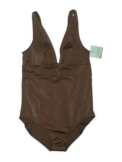 Shade & Shore One Piece Swimsuit In Brown