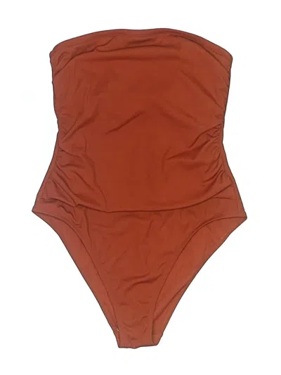 Pre-owned Shade & Shore One Piece Swimsuit In Brown