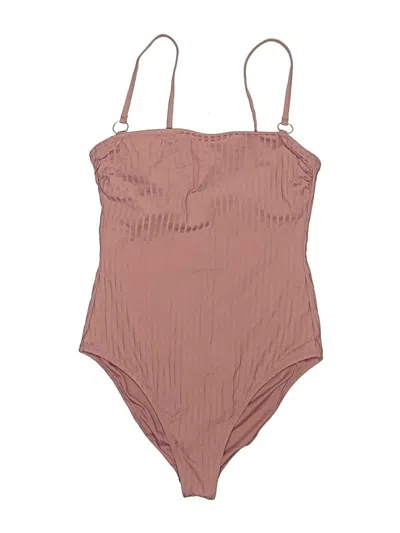 Pre-owned Shade & Shore One Piece Swimsuit In Brown