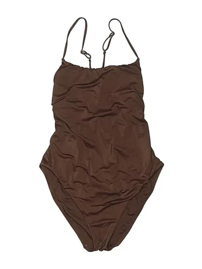 Pre-owned Shade & Shore One Piece Swimsuit In Brown