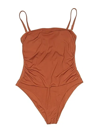 Pre-owned Shade & Shore One Piece Swimsuit In Brown