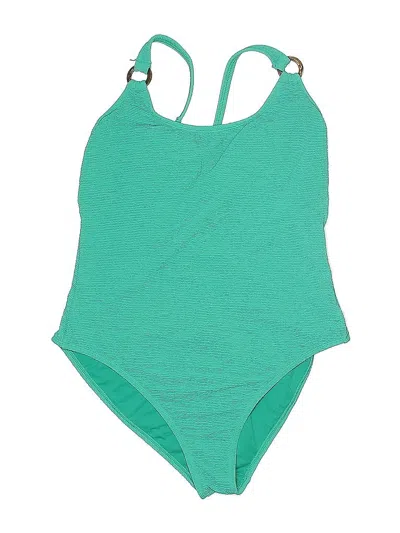 Pre-owned Shade & Shore One Piece Swimsuit In Green