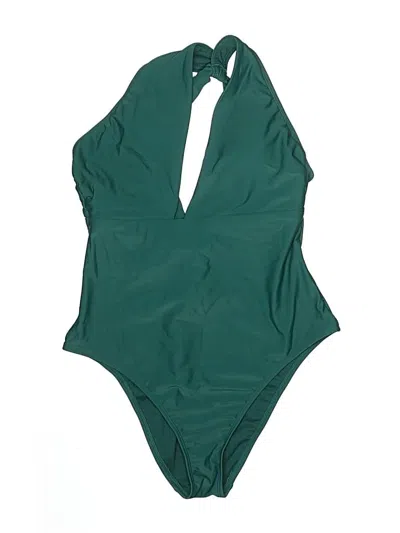 Pre-owned Shade & Shore One Piece Swimsuit In Green