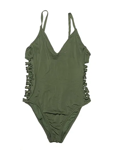 Pre-owned Shade & Shore One Piece Swimsuit In Green