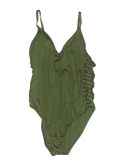 Pre-owned Shade & Shore One Piece Swimsuit In Green