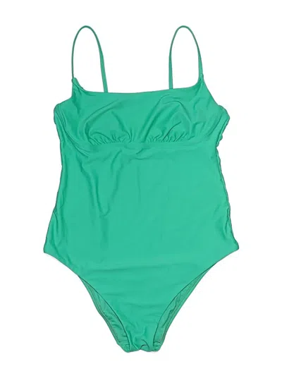 Pre-owned Shade & Shore One Piece Swimsuit In Green