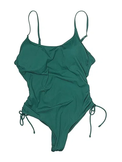 Pre-owned Shade & Shore One Piece Swimsuit In Green