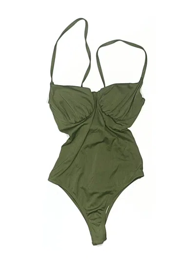 Pre-owned Shade & Shore One Piece Swimsuit In Green