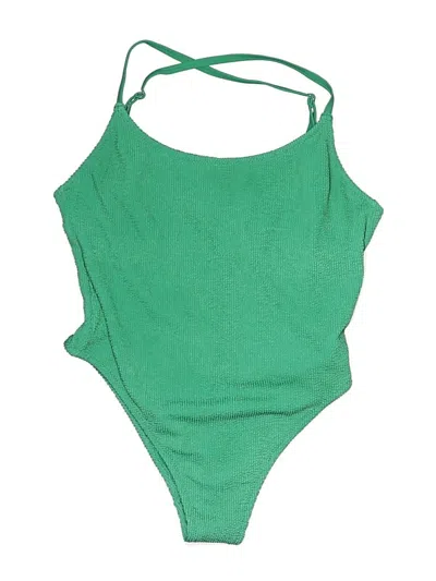 Pre-owned Shade & Shore One Piece Swimsuit In Green