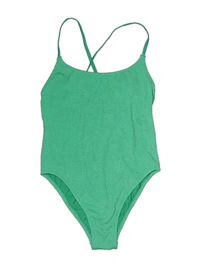 Shade & Shore One Piece Swimsuit In Green